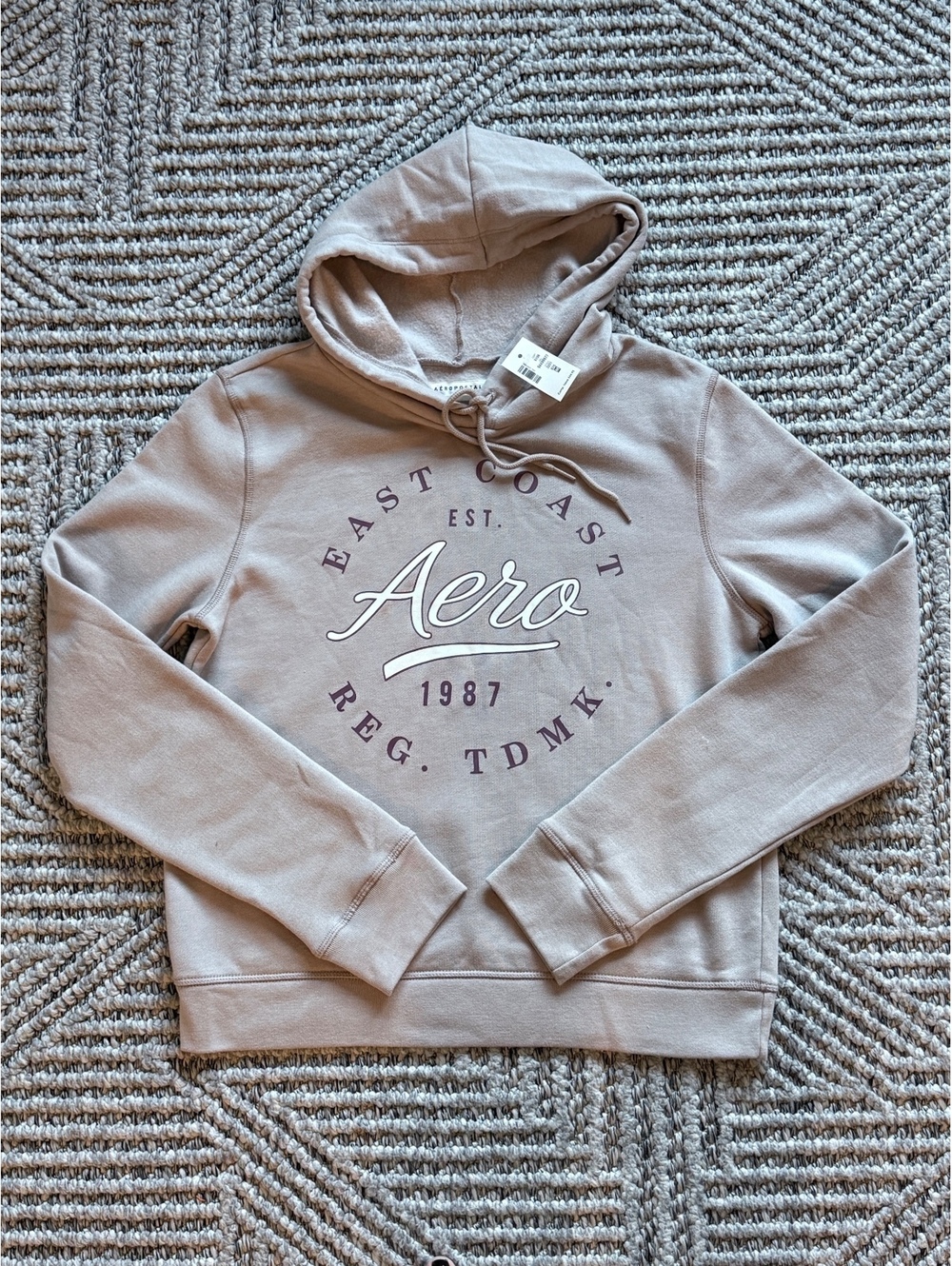 Aeropostale East Coast Aero 1987 Hoodie Sweatshirt Medium